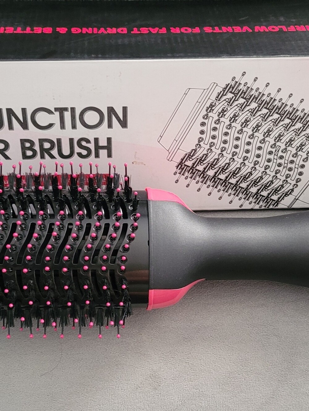 Multipurpose Pink and Black Round HOT Air Hair Brush